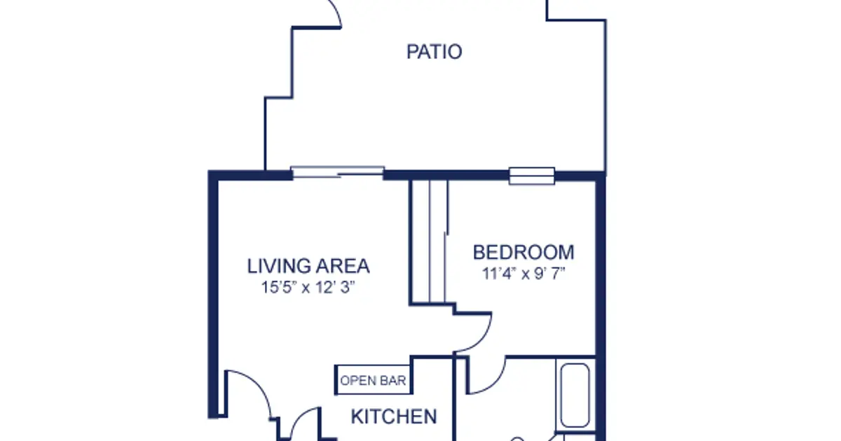 Unit 682B 1Bed/1Ba Dn (B) Courts of Valle Vista